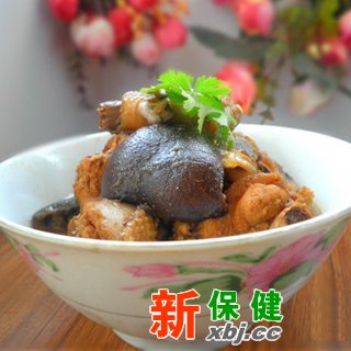 香菇炖鸡暖身汤
